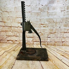 vtg Hand press bottle capper  17"H