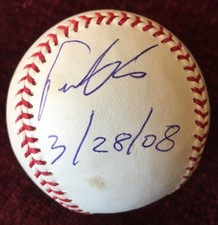 FAUSTO CARMONA “3/28/08” LAST DAY IN WINTER HAVEN “ROBERTO HERNANDEZ” BASEBALL