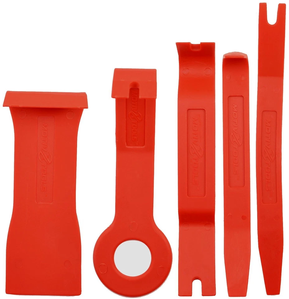 5 peças faça você mesmo painel de porta de caminhão de náilon vermelho console central ferramenta aberta kit de reparo - Imagem 3 de 4