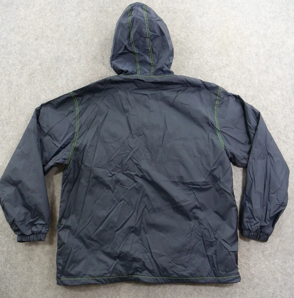 西雅图海鹰队夹克男式大号蓝色NFL球队服装连帽拉链衬里 — 第 2/4 张图片