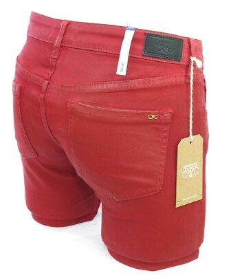 LE TEMPS DES CERISES Jeans beschichtet gewachst rot Slim Fit JF 316 CBAW LEDER