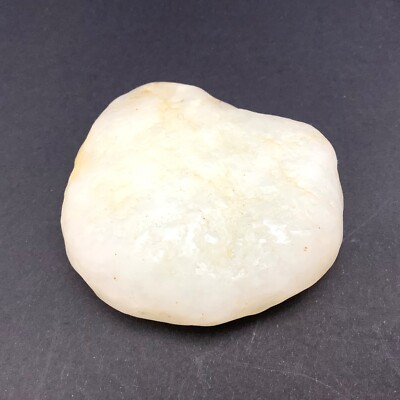 Hotan White Jade Pebble Nephrite Jade Specimen River Stone Hetian China #51