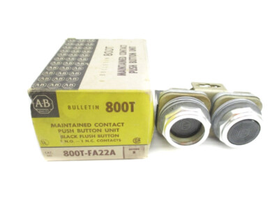 ALLEN BRADLEY 800T-FA22A SER. N 600VAC (BK/YL) NSMP