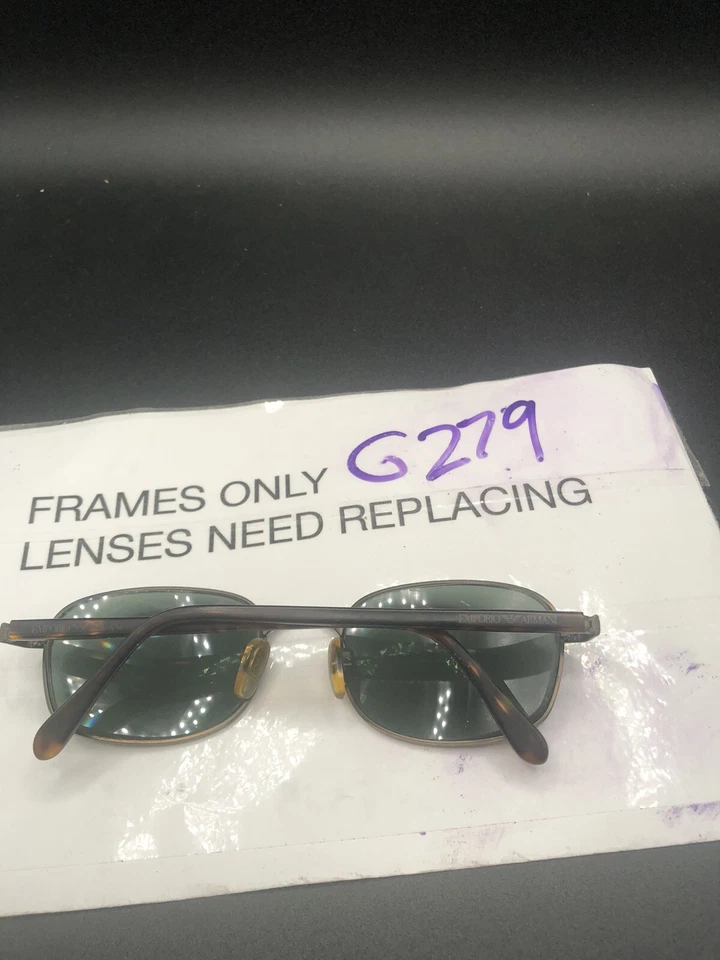 Emporio Armani 太阳镜 070-S 957 135 方形金属黄铜棕色 — 第 3/4 张图片