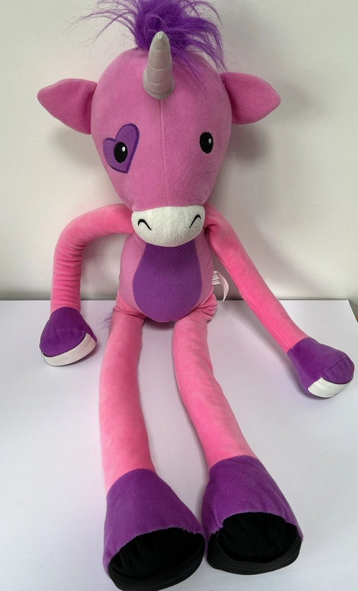 Stretchkins Unicorn Pink Stretch and Dance Soft Toy Plush Age 3