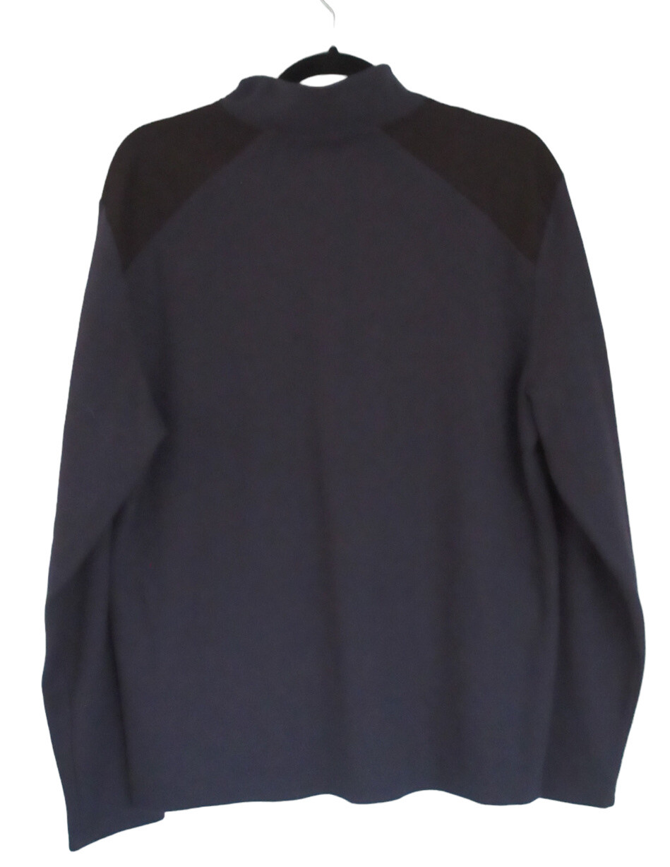 Calvin Klein Men's Long Sleeve 1/4 Zip Sweater Blue/b… Gem