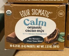 Four Sigmatic Mushroom Cacao with Reishi, Organic Reishi Mushroom Powder CALM
