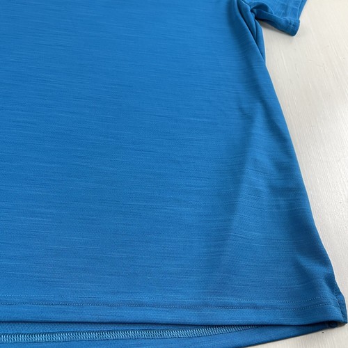 Nike Shirt Mens 2XL Blue Dri-Fit Activewear Short Sleeve Logo - Picture 6 of 12