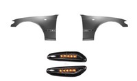 KotflüGel + LED Blinker Set FüR BMW 3Er E46 Bj. 01-05 Facelift Limousine Touring