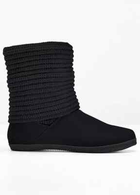 Freemans Hineinschlüpfen Schwarz Stiefeletten UK 6.5 (F786)