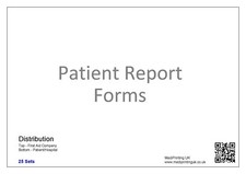 A4 Patient Report Forms  - ambulance, medic, first aid A4 Complete Pad (2 part)