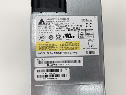 Cisco C3KX-PWR-350WAC Power Supply 350W AC - Picture 3 of 5