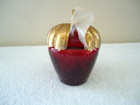 Vintage Avon Strawberry Shaped Red Glass Jar With Spoon " BEAUTIFUL COLLECTIBLE — photo 6