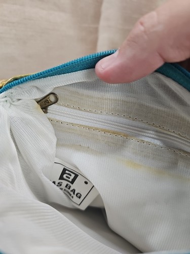 Borsa Nas vintage ecopelle patchwork modello pelle di serpente tracolla borsetta - Foto 17 di 19