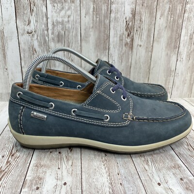 IGI&CO Gore-Tex Men's Italian Leather Boat Shoes Navy Blue Size 40/ Size 7 US