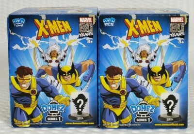 Domez X-Men Series 1 Marvel 80th Anniversary Figurine Sealed Box New- LOT OF 2