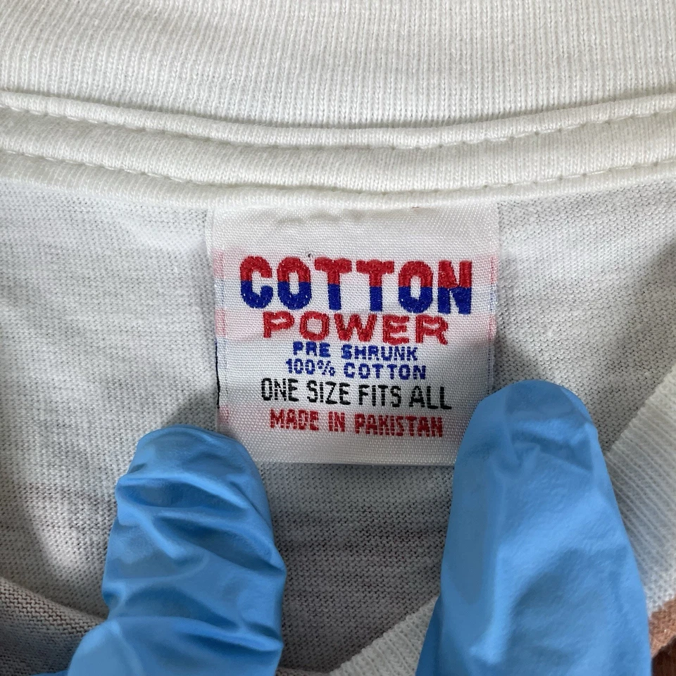 VINTAGE Cotton Power T-Shirt One Size All Over Print Bikini Babe Key West FL VTG - Image 3 of 4