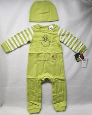 The Grinch Christmas Unisex Toddler Green Coverall and Hat, Size 18 Months/New