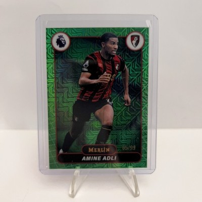 Topps Premier League Merlin Chrome 2025-2026 Amine Adli Green Mojo Parallel /99