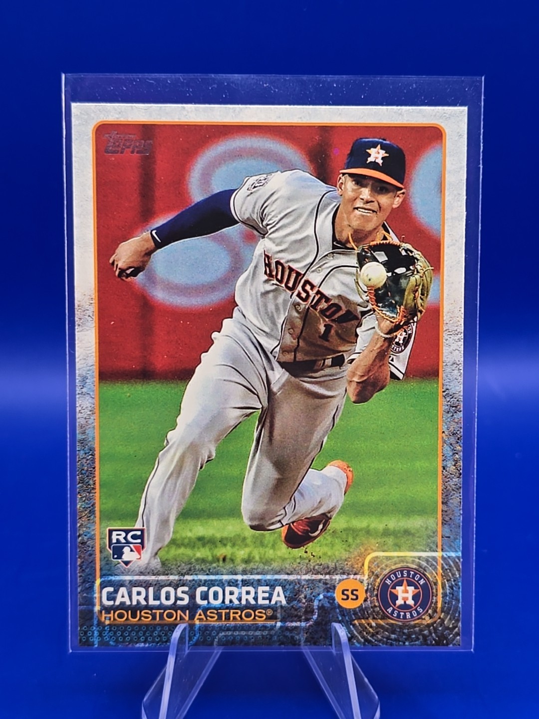 2015 Topps Update Series - Carlos Correa #US174 Fielding (RC)