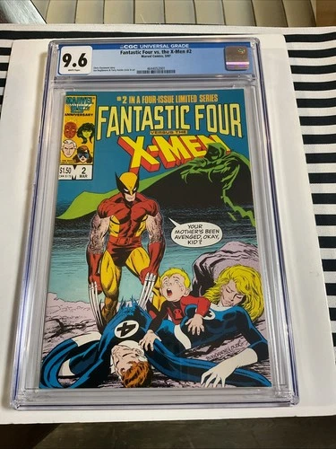 Fantastic Four Versus The X-Men #2 CGC 9.6 NM+ 1987 Marvel White Pg
