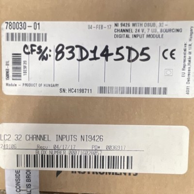National Instruments NI 9426 with DSUB 32-Channel Digital Input Module