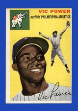 1954 Topps Set-Break # 52 Vic Power RC VG-VGEX *GMCARDS*