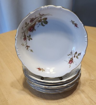 W. Eschenbach Briar Rose Soup Coupe Bowls Set Of 7