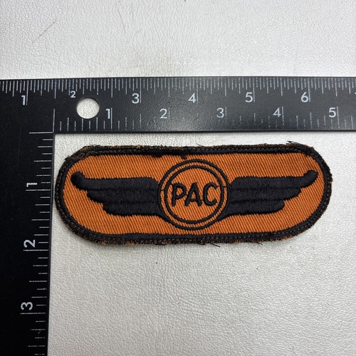 Vintage c 1960s Initials P A C PAC WINGS Advertising Patch (What Company ?) 20NT