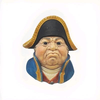 VTG Bossons Mr. Bumble Captain Oliver Twist Charles Head Chalkware 1969