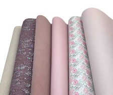 6 Sheets Faux Leather, Glitter Sheets, 8x11 Lot Of Leatherette, Faux Leather O