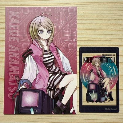 Danganronpa V3 Kaede Akamatsu Clear Card Collectible Anime Transfer