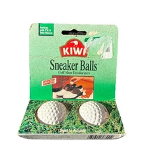 Kiwi Sneaker Golf Shoe Deodorizer Balls - 1 Pair - 1988 Vintage - NOS