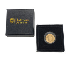 2020 Hattons 1/4 Sovereign 22ct Gold Proof Coin Boxed King George III