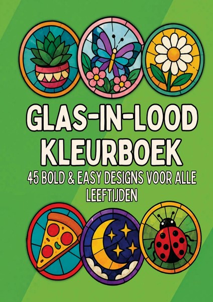 Kleurboek Shop | Kleurboek Voor Alle Leeftijden: Glas-In-Lood Kleurboek | Buch-image