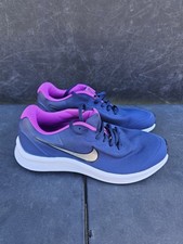 Nike Star Runner 3 Navy Purple Athletic Running Shoes DA2776-404 Kid's Size 6Y