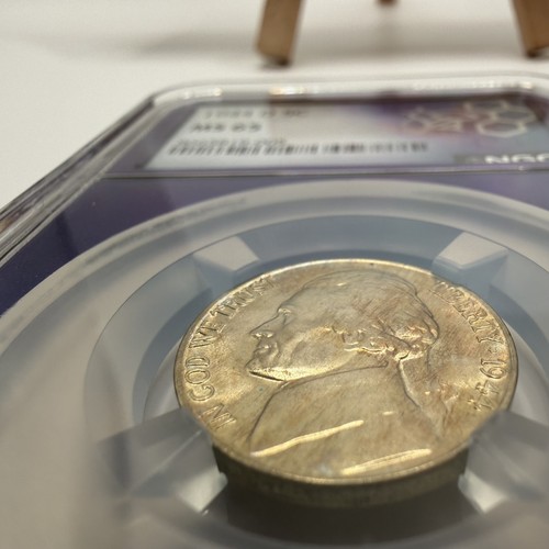 1944-D 5C Jefferson SILVER War Nickel NGC MS65 HIGH END TONING! Free Ship (US) - Picture 13 of 14