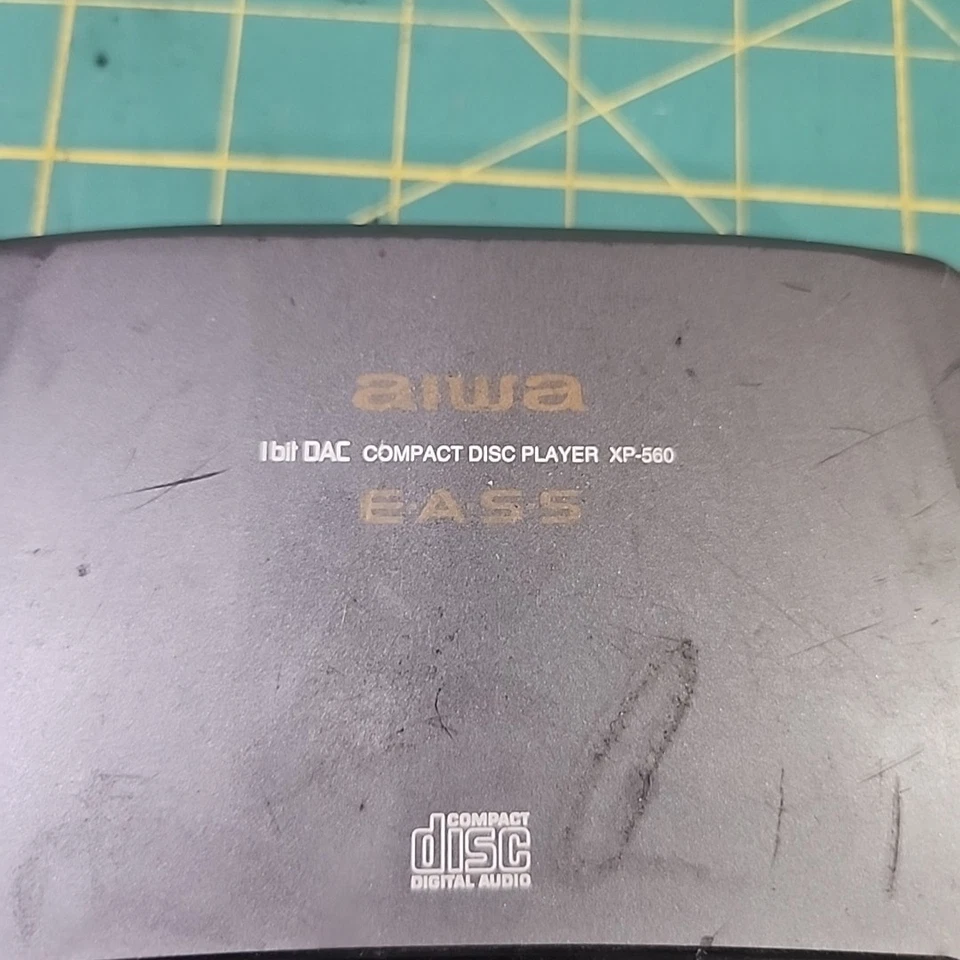 CD portátil Aiwa leitor de disco compacto XP-560 EASS testado funcionando vintage 1997 - Imagem 3 de 4