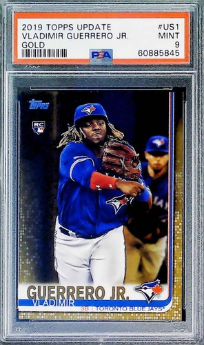 2019 Topps Update Gold #US1 Vladimir Guerrero Jr. RC Toronto Blue Jays PSA 9 MT