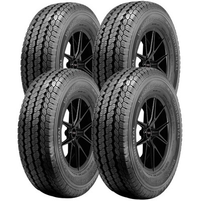 (QTY 4) P185/60R15 Continental Vanco Four Season 94/92T Load Range C Tires