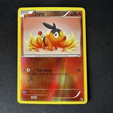 Tepig 16/114 Reverse Holo Black And White 2011 Near Mint Pokemon TCG Card