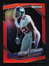 2025 Panini Prizm Black Red Prizm 16/299 Michael Strahan #101 HOF 1bi3