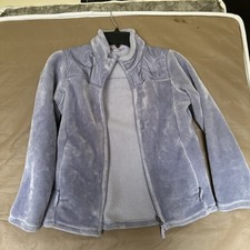 32 Degrees Heat Purple Fleece Zip Up Jacket Youth 14/16 large