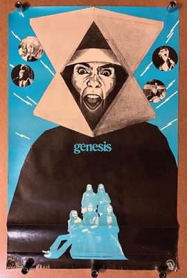 Genesis Peter Gabriel as Magog Original Promo Poster Vintage 1973 Charisma Label