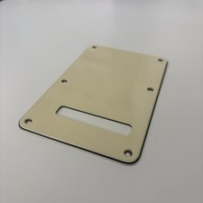 Genuine Vintage Fender Backplate Stratocaster Strat White Cream Cover Plate 3ply