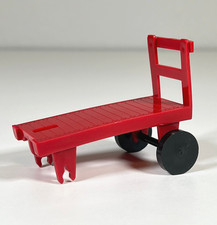 Vintage Marx Red Baggage Cart Freight Terminal Accessory - For Parts/Repair
