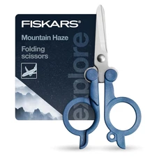 Fiskars Explore Collection Designer Folding Scissors: 4 in. / 1-pack Mountain Ha