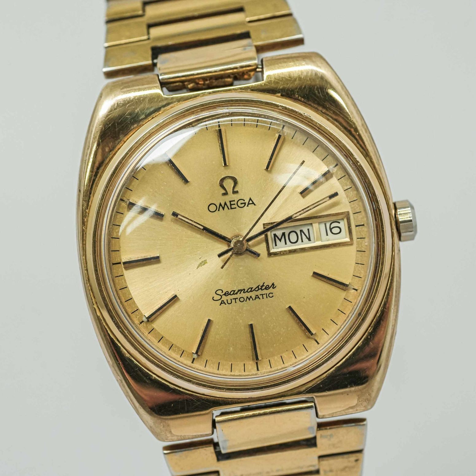 OMEGA Seamaster Cal.1020 Gold Day/Date 17J