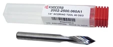60 degree angle x 1/4" carbide bits engraving and scoring tools 2002-2500.060A1