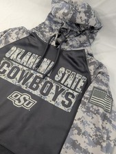 Oklahoma State Cowboys Hoodie Sweatshirt M NCAA Football Colosseum OHT Camo